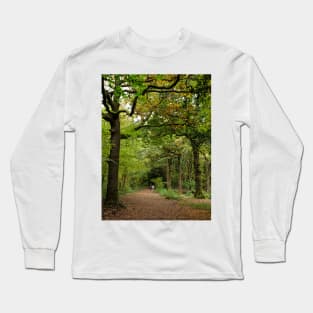 Young couple walk in the woods Long Sleeve T-Shirt